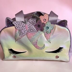 Not Rated Kids Iridescent Unicorn Duffel Bag in Lavender, Pink, Mint